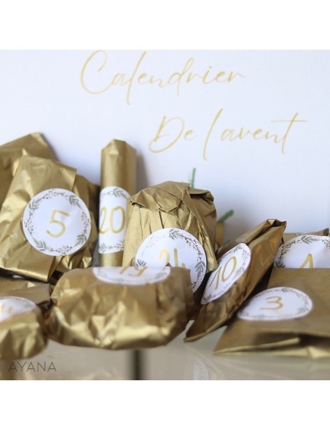 Dried flower advent calendar