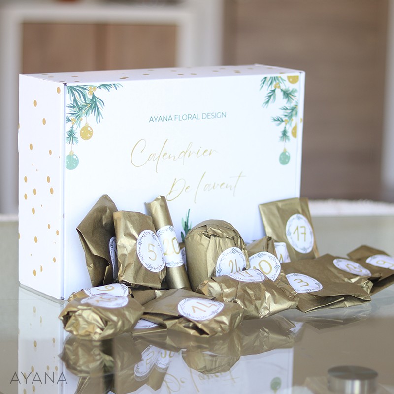 Dried flower advent calendar