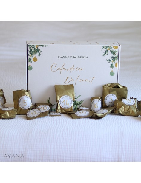 Dried flower advent calendar