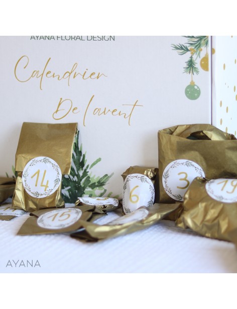 Dried flower advent calendar