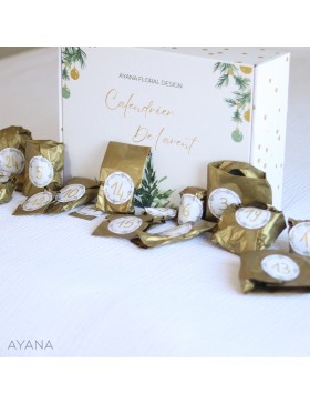 Dried flower advent calendar