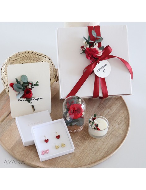 Coffret Saint Valentin fleur