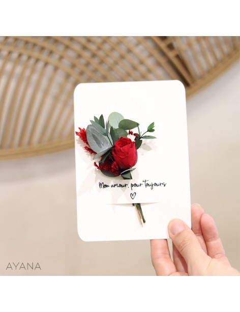 Coffret Saint Valentin fleur