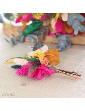 Boutonniere fleurs sechees BRIO