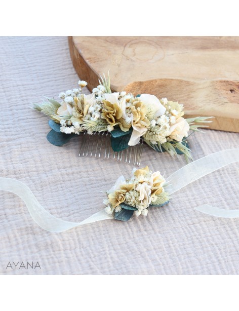 Preserved flowers bracelet