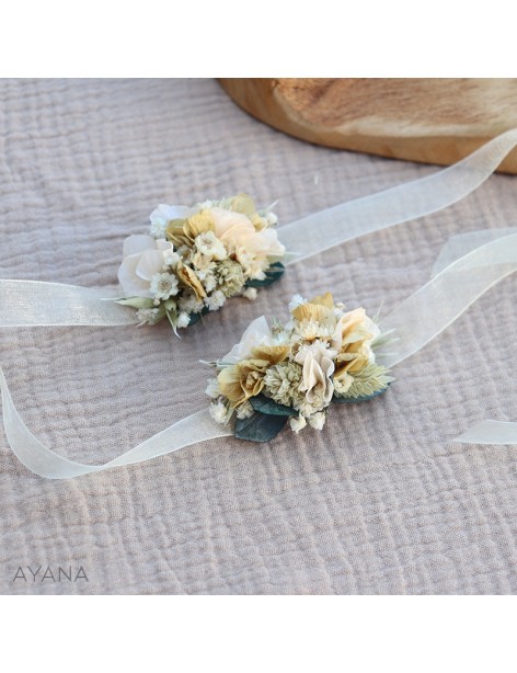 Bracelet fleurs sechees OMBELINE