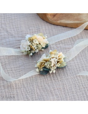 Bracelet fleurs sechees OMBELINE