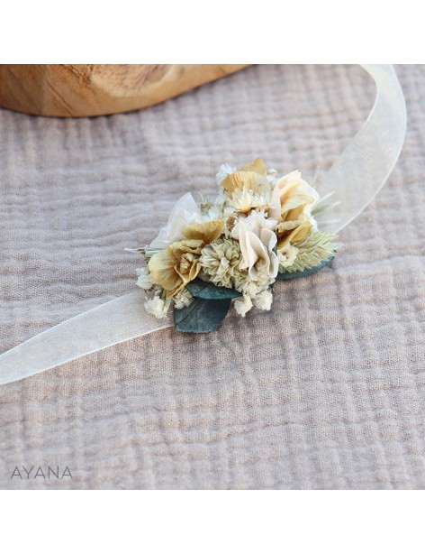 Bracelet fleurs sechees OMBELINE