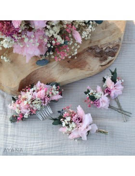 preserved flowers comb