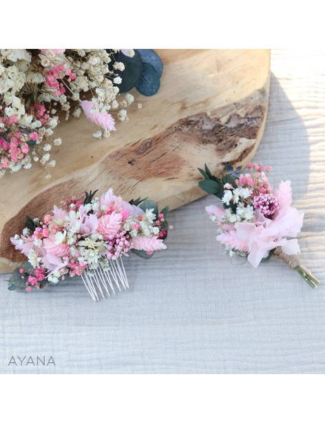 preserved flowers comb