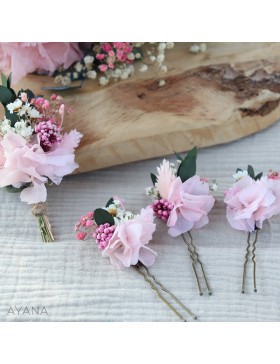 Epingles fleurs stabilisees LAURANNE