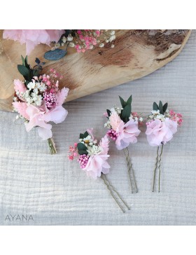 Epingles fleurs stabilisees LAURANNE