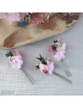Epingles fleurs stabilisees LAURANNE
