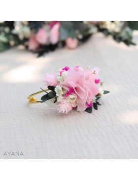 Bracelet fleurs stabilisees LAURANNE