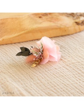 preserved flowers hair clip
