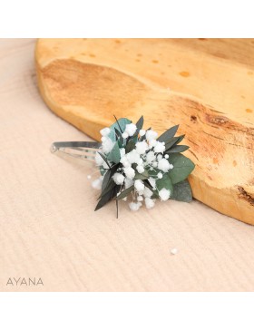 preserved flowers hair clip