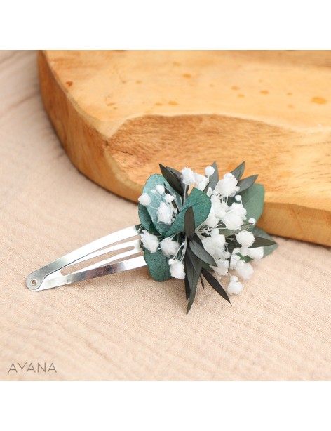 preserved flowers hair clip
