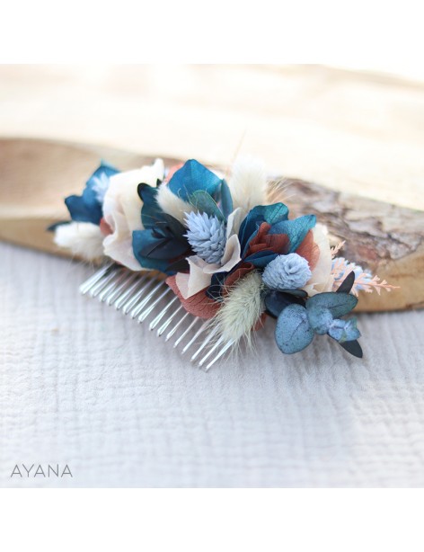 Peigne de fleurs sechees SAMANTHA