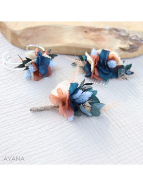 Peigne de fleurs sechees SAMANTHA