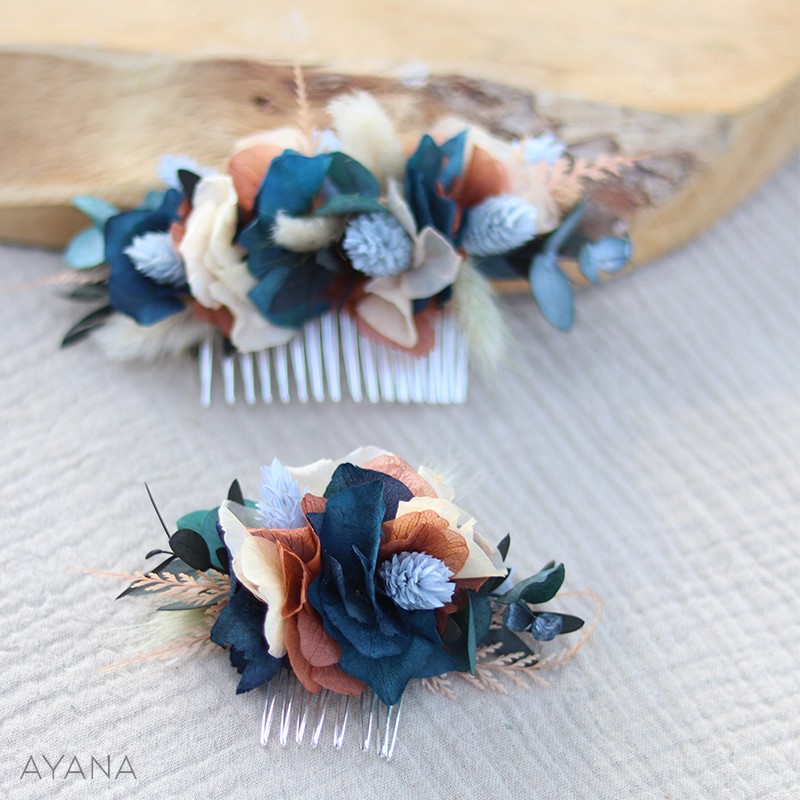 Peigne de fleurs sechees SAMANTHA