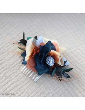 dried flowers comb