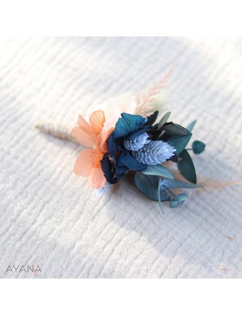 Boutonnieres fleurs stabilisees SAMANTHA