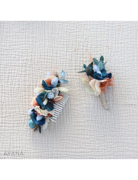 dried flowers buttonhole