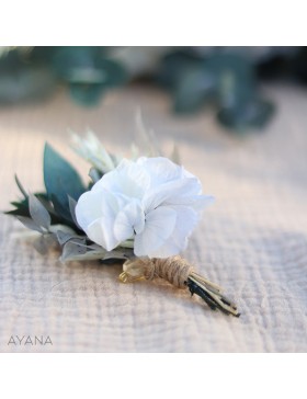 Preserved flowers buttonhole