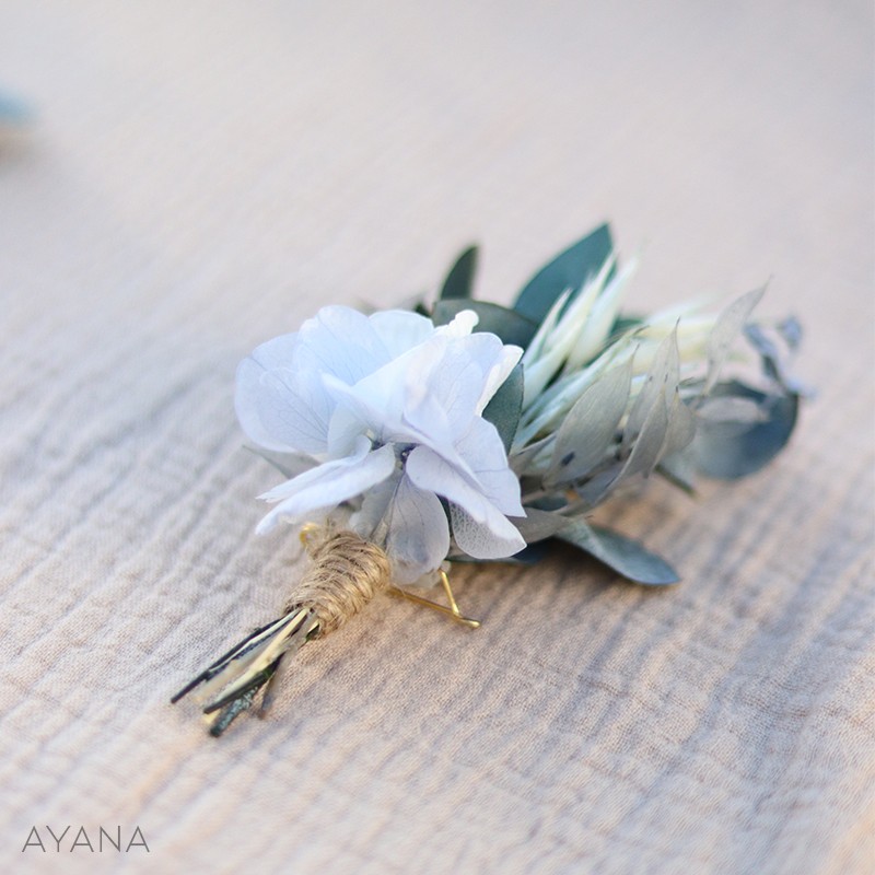 Preserved flowers buttonhole