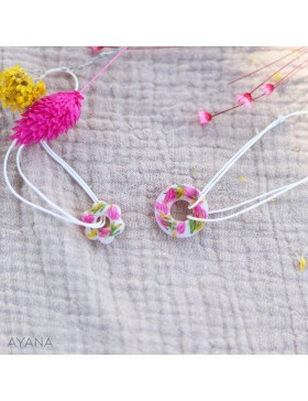 Lot de bracelets en fleurs sechees BAYA