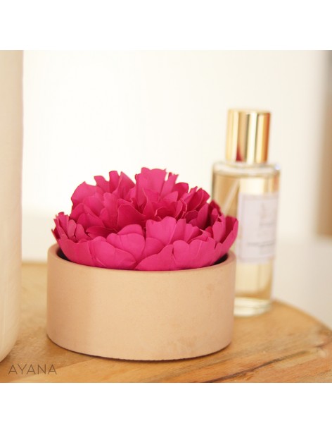 Coffret cadeau fete des meres pivoine papier et parfum ambiance