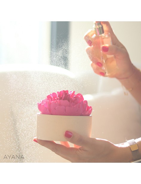 Coffret cadeau fete des meres pivoine papier et parfum ambiance