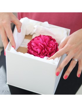 Coffret cadeau fete des meres pivoine papier et parfum ambiance