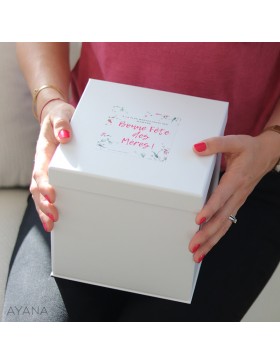 Coffret cadeau fete des meres pivoine papier et parfum ambiance