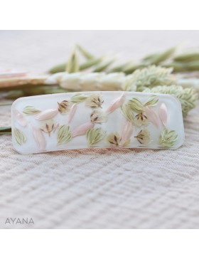 Barrette fleur en resine ALEXIA