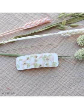 Barrette fleur en resine ALEXIA