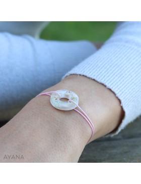 Flower resin bracelet