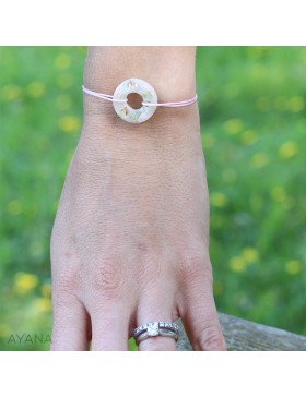 Flower resin bracelet
