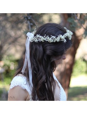 Couronne de fleurs sechees lucie