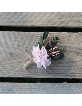 Boutonniere honneur rose