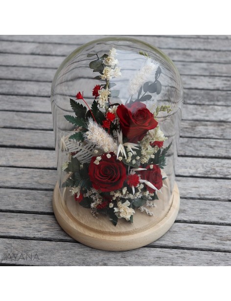 Cloche-fleurs-stabilisees-ambiance-festive