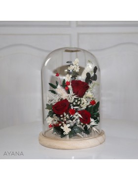 Cloche-fleurs-eternelles-ambiance-festive