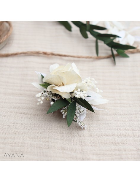 Boutonniere Merite en fleurs eternelles