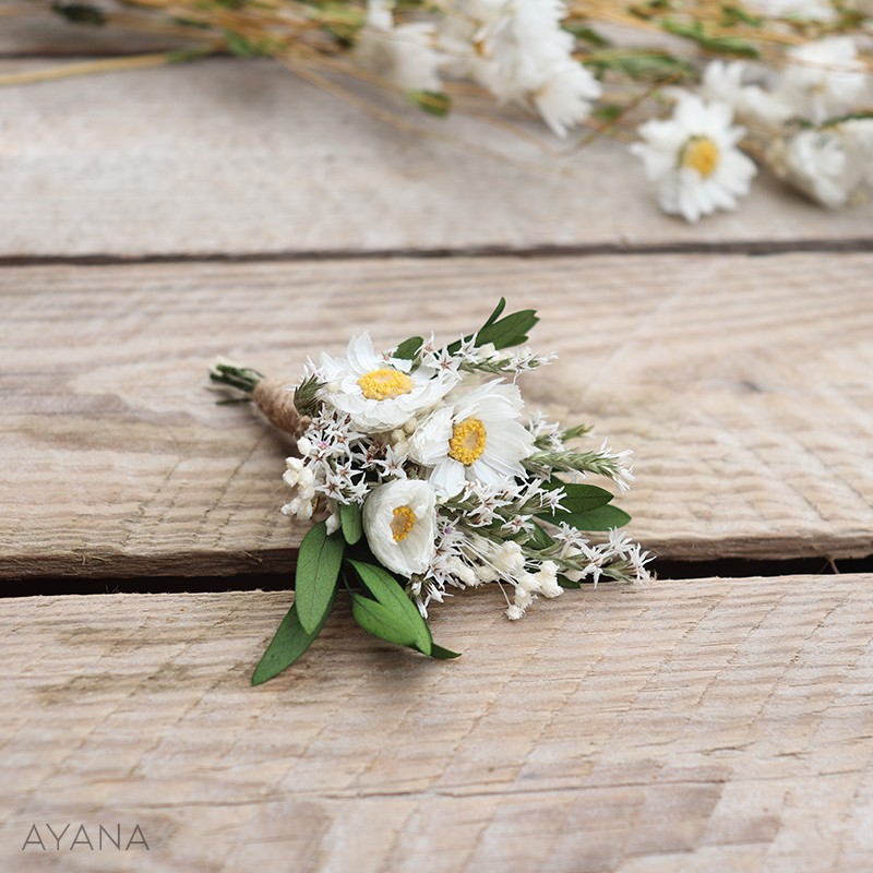 Boutonniere Discretion fleurs