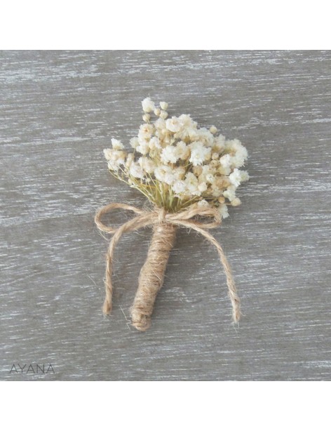 Boutonnière DIY Bohème en fleurs stabilisées| AYANA