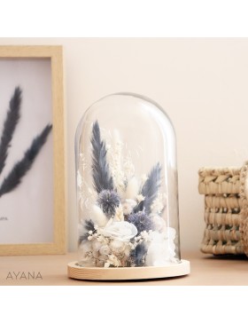 Cloche fleurs graphisme vegetal