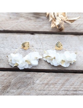 Boucles oreilles en fleurs Yaelle