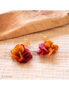 Boucles oreilles fleurs Vera