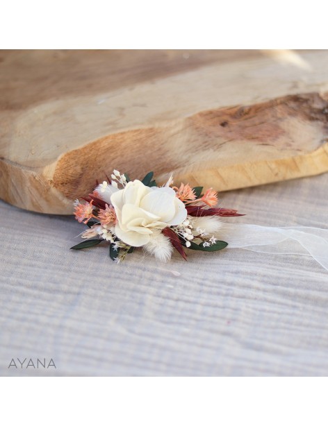 Bracelet en fleurs sechees Rosita