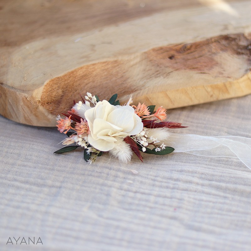 Bracelet en fleurs sechees Rosita